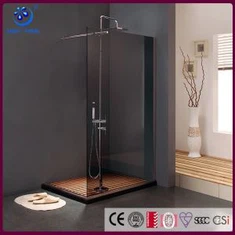 Plimbare fără rame în carcasă de duș, tarabă de duș pentru baie cu un singur panou, sticlă gri, 33 x76, finisaj crom (KD8006)